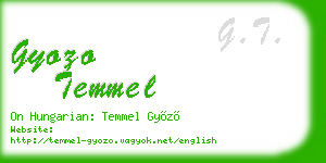 gyozo temmel business card
